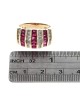 Alternating Ruby and Diamond Tapered Band
